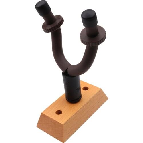 Acoustic Electric Guitar Wall Hanger Stand Wood Base For Guitar Bass Ukulele