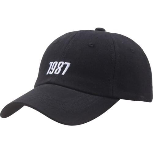 New Arrival 1987 Embroidered Baseball Cap Men Women 100%Cotton Snapback Caps Summer Outdoor Adjustable Hip Hop Hat Visor Dad Hat