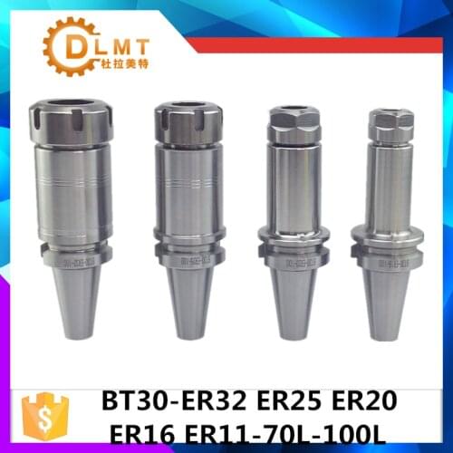 BT30 ER32 60L BT30 ER32 100L BT30 ER25 ER20 ER16 ER11 60L BT30 ER25 ER20 ER16ER11 100CNC Milling Machine Chuck 0.003mm Precision