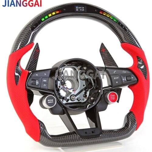 Fit For Audi R8 TTS TT Steering Wheel Customized Racing Wheel 2016-2021 Models LED Shift Sport Wheel