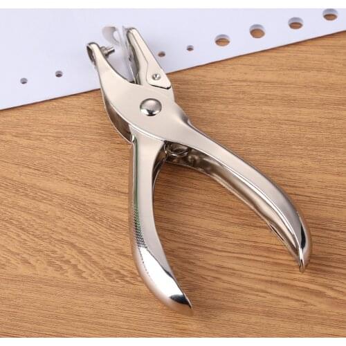 Portable Single Hole Puncher Paper Material Scrapbooking Handheld Metal Craft Punch Durable Home School Office Tool 3mm 6mm