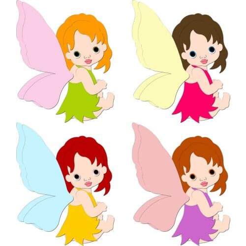 Butterfly Girl Princess Wooden Die Scrapbooking C169-260 Cutting Dies Multiple Sizes Compatible With Most Die Cutting Machines