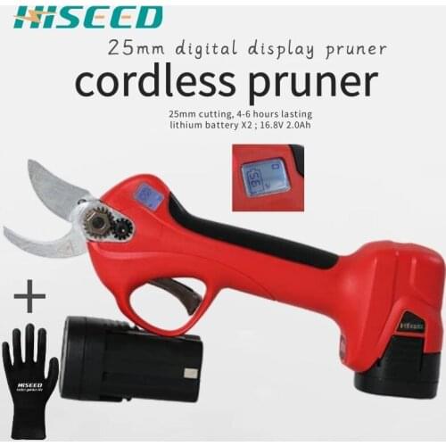 Pruning shears LED gardening tools garden 25mm garden products ratchet branch pruner lopper