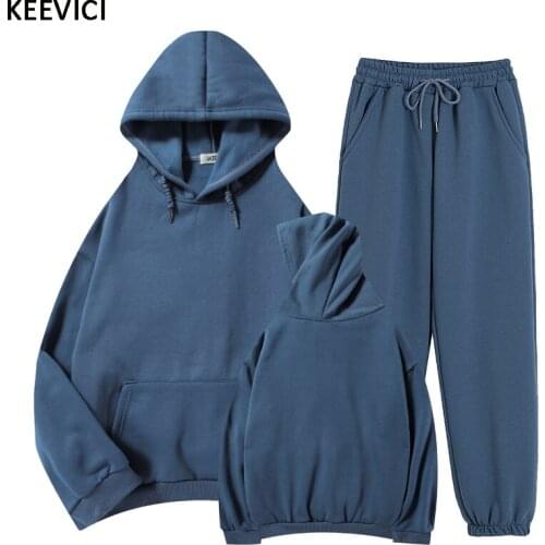 Oversized Tracksuit Ootd Women Suit Fleece Hoodies Sports Set Sweatshirts Jogging Sweatpants Korean Fashion Outfits for Women