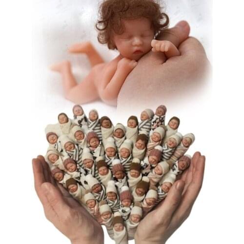 Halloween Mini Dolls Newborn Baby Simulation Toys for Christmas Party Decoration Children Birthday Movie Model Creative Artifici