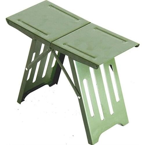 Outdoor folding stool convenient mini steel fishing stool small lightweight portable seat Foldable camp chair
