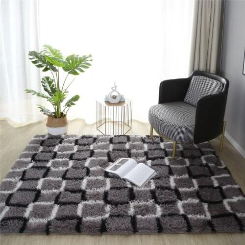 Ultra Soft Fluffy Area Rugs for Living Room Luxury Shag Rug Faux Fur Non-Slip Tie-Dyed Floor Carpet Home Decor Rug Kids Play Mat