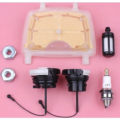 Air Filter Fuel Filter Oil Tank Cap Bar Nut Kit For Stihl MS171 MS181 MS211 MS 171 181 211 Chainsaw Spare Tool Replacement Part