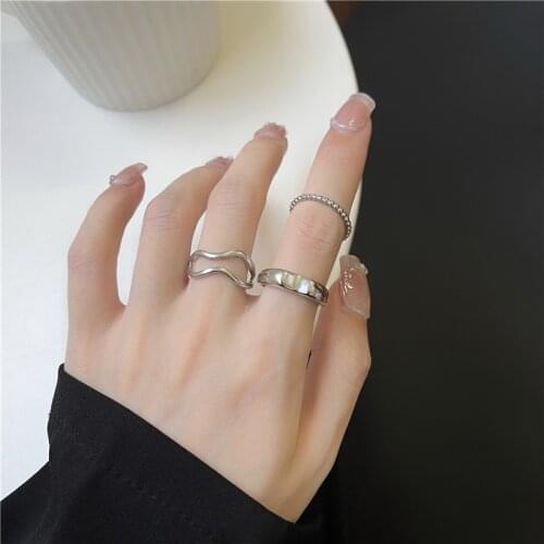 Punk Fashion Jewelry Trendy Boho Midi Knuckle Ring Set Women Irregular Geometric Finger Rings Fashion Bohemian Jewelry 2021 New