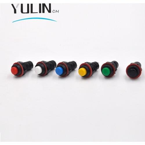 10mm DS211 Self Lock Latching OFF- ON Push Button Switch maintained fixed push button switch