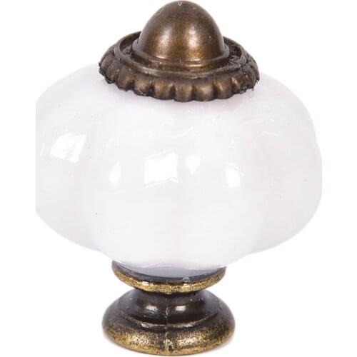 10pcs Vintage Furniture Handle Door Knobs Drawer Cupboard Kitchen Pull Handle Pumpkin Ceramic Cabinet Handles Retro Hardware