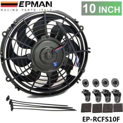 10" Universal EPMAN 12 V 70W Slim Pull Push Racing Electric Radiator Engine Cooling Fan EP-RCFS10F