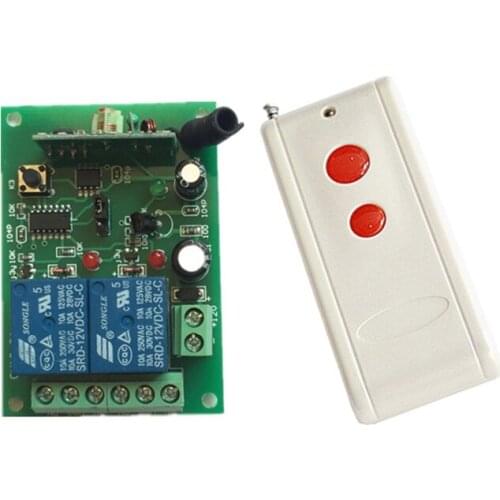 1000M High Power DC 12V 24V 2 CH 2CH RF Wireless Remote Control Switch System,Transmitter + Receiver,JOG / Momentary