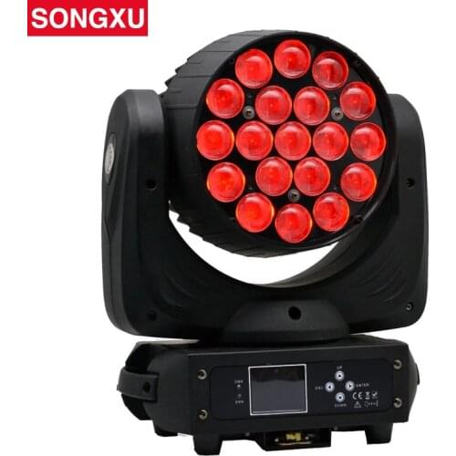 19x15W RGBW 4in1 LED Zoom Moving Head Light Wash Moving Head Light Professional DJ Nightclub Disco Party Light/SX-MH1915A