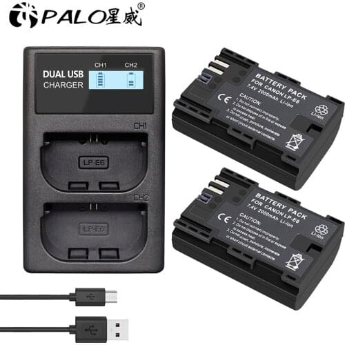 LP-E6 LP E6 LPE6 Camera battery pack for Canon 5D Mark II III 7D 60D EOS 6D 70D 80D