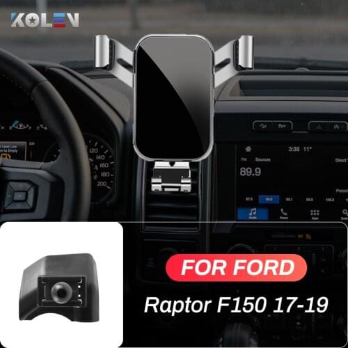 Car Mobile Phone Holder For Ford Raptor F150 2017 2018 2019 GPS Gravity Stand Air Vent Mounts Navigation Bracket Accessories