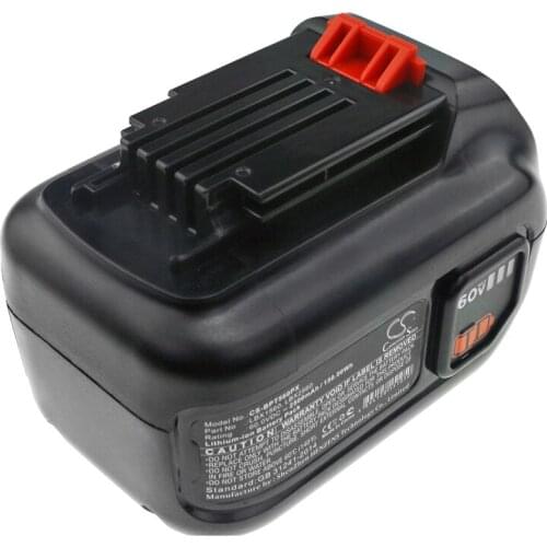 CS 2500mAh/150.00Wh battery for Black & Decker 60V MAX Blower,LHT360CFF 60V MAX Hedge Trimme,LST560, LSW60,LBX2560