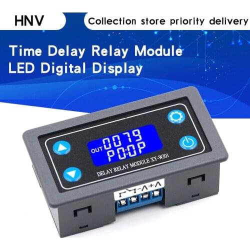 DC12V 12V LED Digital Time Delay Relay Module Programmable Timer Relay Control Switch Timing Trigger Cycle with Case for Indoor