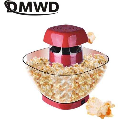 DMWD Electric Popcorn Machine Small Automatic Carnival Popcorn Maker 1200W Corn Making Machine For Household DIY Corn Popper