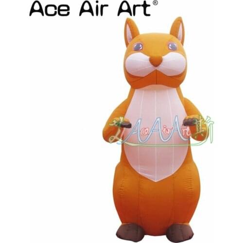 Hot selling cute standing inflatable squirrel/chipmunk animal model for advertising/zoo events decoration