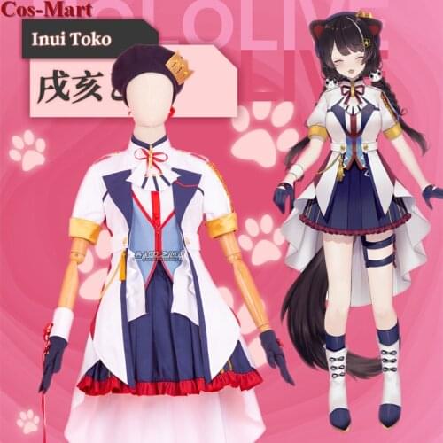Hot Anime VTuber Hololive Inui Toko Cosplay Costume Cute Fashion Idol Uniforms Female Activity Party Role Play Clothing XS-XL