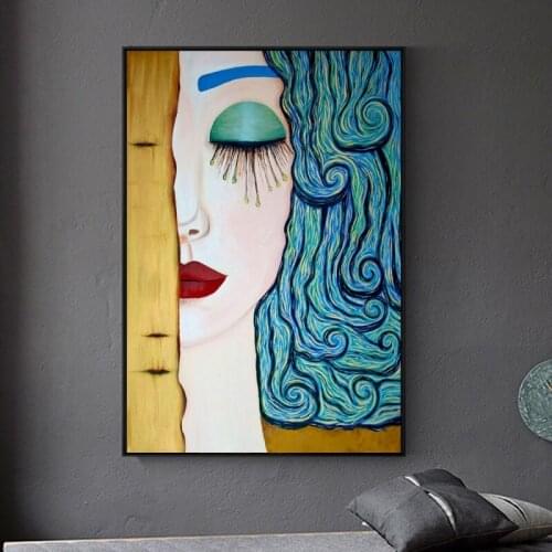 Classic Artist Gustav Klimt Tear,Diy 5D Diamond Painting Diamond Mosaic Cross Stitch Full Diamond Embroidery Home decor WG2015