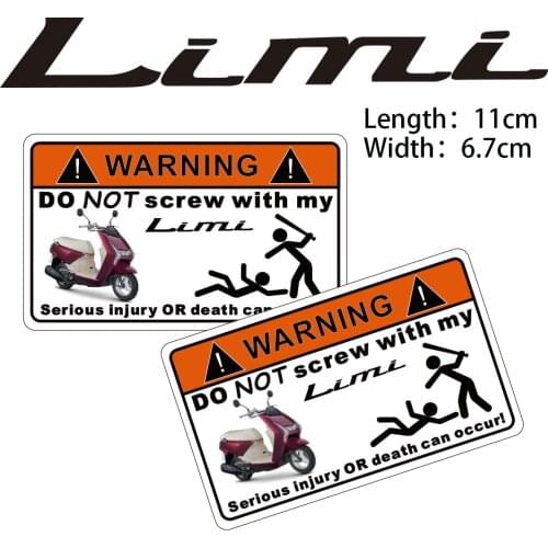 KODASKIN Motorcycle Cheap 2D Creative Warning Sticker Decal for YAMAHA Limi
