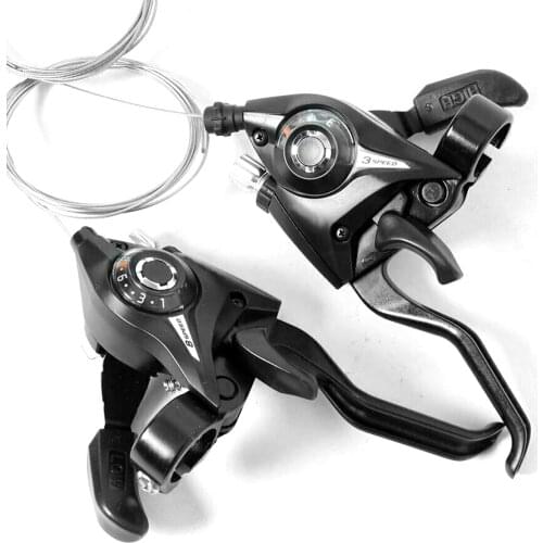 Hot Bicycle Brake L3 X R8 Speed Bicycle Shifter Brake MTB Mountain Road Bike Riding Cycling Disc Brake Levers With Shift Cable