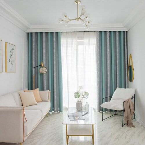 Linen Seamless Stitching Curtain Curtains for Living Room Bedroom Nordic Minimalist Blackout Curtains Luxury