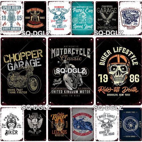 Motorcycle Metal Sign Metal Poster Tin Sign Plaque Metal Vintage Wall Decor for Bar Pub Club Man Cave Metal Signs(20x30cm)