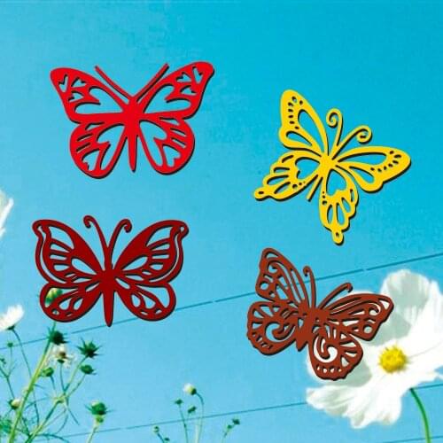 Beautiful 4 butterflies combination metal cutting mould DIY scrapbook photo album relief handicraft mould