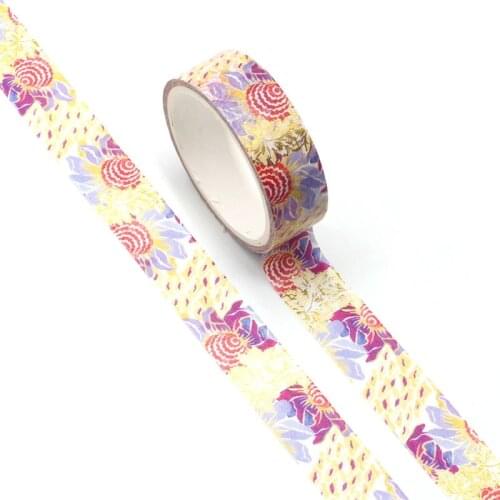 NEW Cute Watercolor Red Sunflower Washi Tape Japanese Paper for DIY Planner Scrapbooking Decorative Masking Tape Stationery