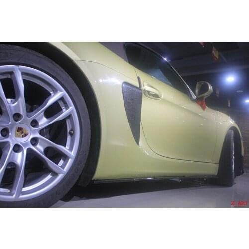 Original Z-ART 981R carbon fiber side vents for Porsche Boxster 2012-2016 carbon fiber refit side vents for Porsche 981