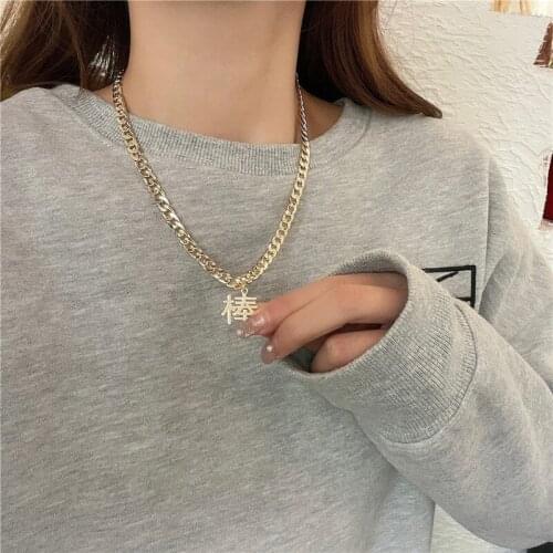 Necklace for women in 2021 New sweater chain design sense collarbone chain, hip-hop temperament