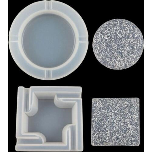 Water Wave Ripple Cigar Ashtray Resin Mold Ashtray Sea Air Bubble Unbreakable Resin Casting Molds Home Decor Art Crafts