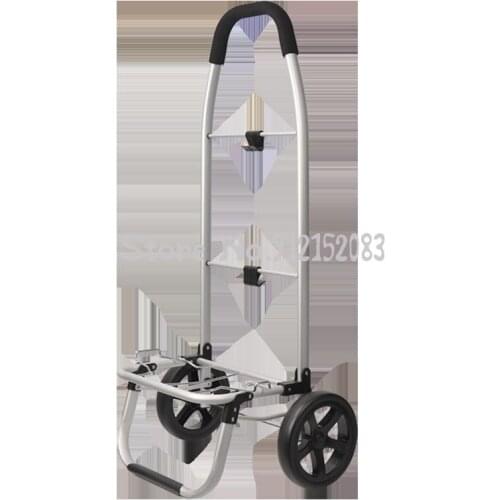 Aluminum Alloy Portable Cart Shopping Cart Climbing Stairs Trolley Folding Luggage Beer Truck