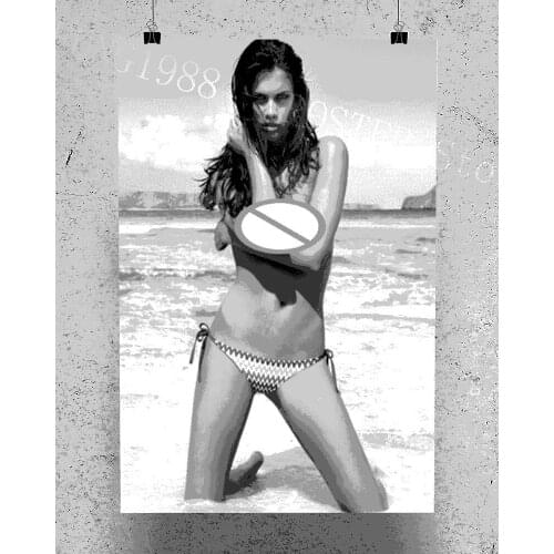 S038 Sara Sampaio Star Sexy Beautiful Girl Model Wall Posters Prints Silk Art Painting For Home Wall Bedroom Decor