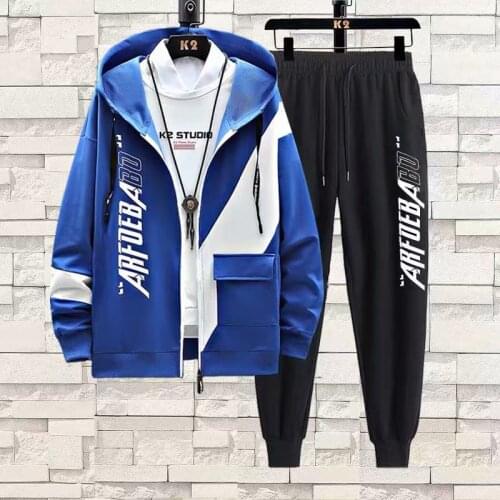 Japanese Streetwear Mens Hoodie Sweatpants 2 Piece Casual Black Sets Man Women Sweatshirt Set Spring Autumn Men Fashion Suits