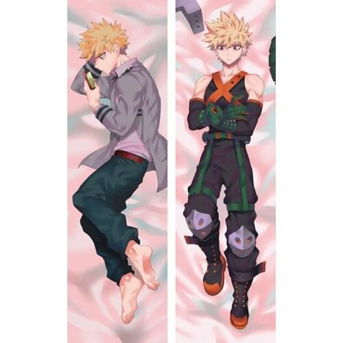 Japanese Hot Anime My Hero Academia Bakugou Katsuki Body Dakimakura Bedding Otaku Hugging Female Pillow Case Cover