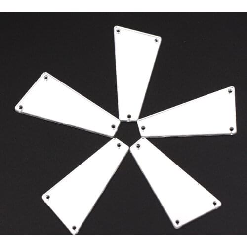 20/50pcs Clear Crystal Acrylic Sewn Rhinestones Mirror Sew On Strass Flatback Rhinestones For Clothes Needlework 22*42MM