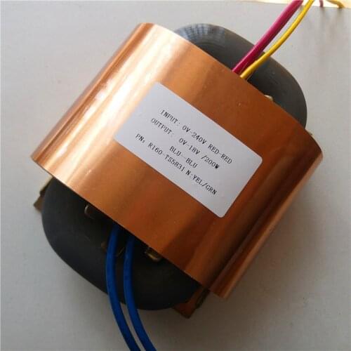 18V 11A R Core Transformer 200VA R160 custom transformer 240V copper shield Power supply amplifier