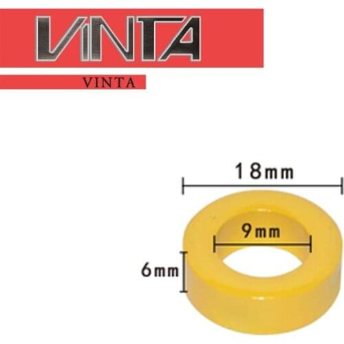 30PCS Iron Power Cores inductor Yellow/White 18x9x6 mm Coated Magnetic Powder Ferrite Ring Core With the Best Quality