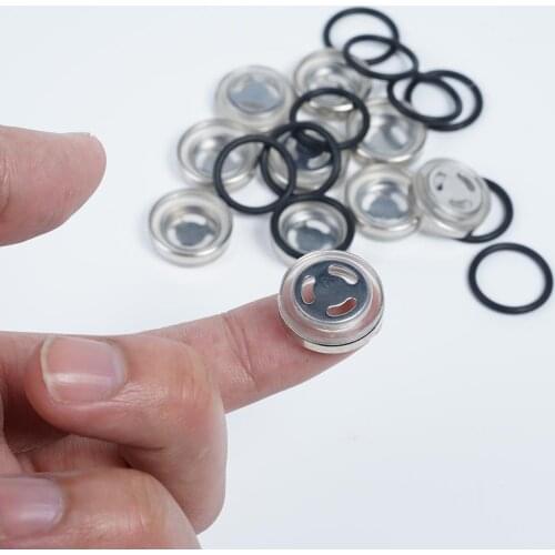 4pcs 18mm Motorcycle Master Brake Cylinder Reservoir Sight Glass with Rubber Gasket for Motorbike Brake Clutch Levers