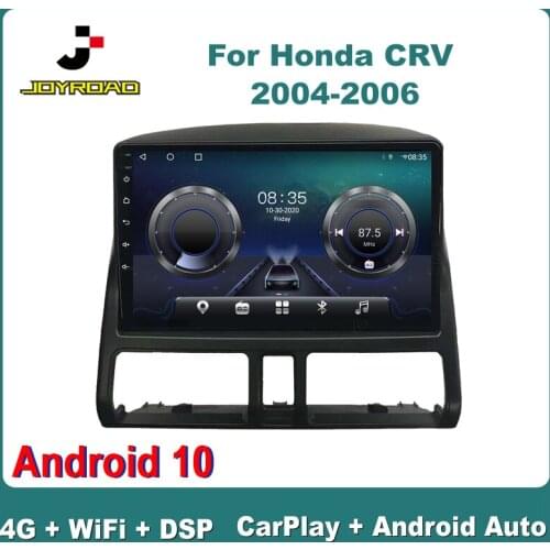 9" For Honda CRV 2004-2006 Android 10 Carplay Auto 4G Sim WiFi DSP RDS Car Radio Multimedia Video Player GPS 2Din