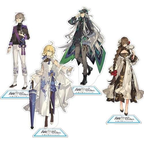 Anime Fate/Grand Order Jeanne d'Arc Saber Lily Acrylic Stand Figure Desktop Decoration Collection Model Toy Cosplay Doll