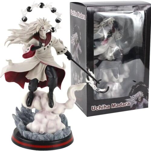 35cm Anime Shippuden Naruto Gk Uchiha Madara Statue PVC Action Figure Model Toy Collectible Doll Gift
