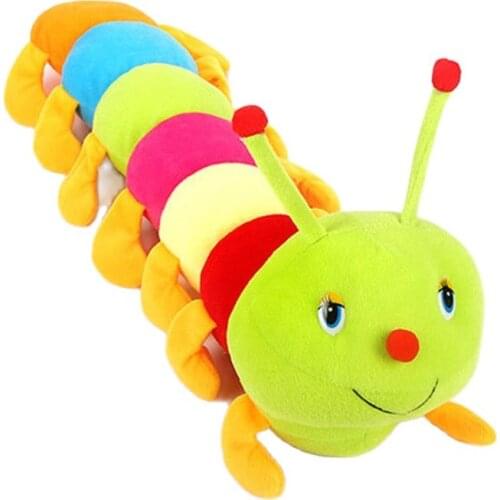 Caterpillar Soft Toy Doll Rattle Kids Baby Playmate Toys Calm Owl Doll cute peek-a-boo Hot gift for children kids baby Pillow