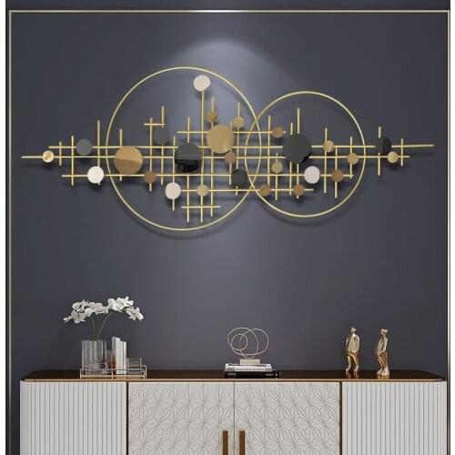 Creative Living Room Wall Hanging Metal Wall Decoration Cross-border Source Entrance Dining Room Wall Decoration