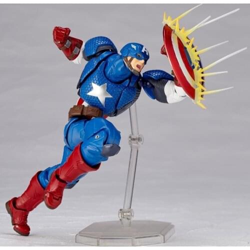 Marvel Avengers 15cm Captain American Super Hero BJD Figure Model Toys for Children
