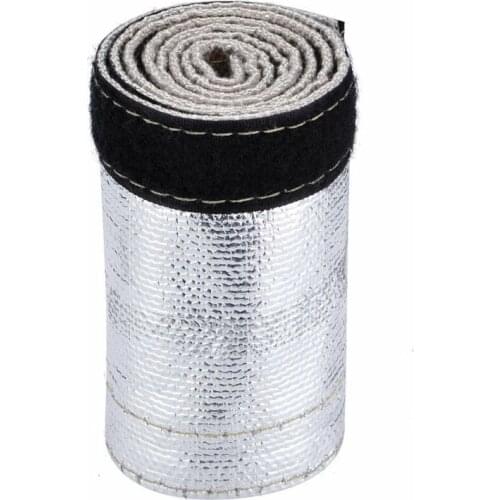Metallic Heat Shield Thermal Fire Sleeve Insulated Wire Hose Cover Wrap Loom Tube Weave Steel Wire Tubing Plastic Pipe